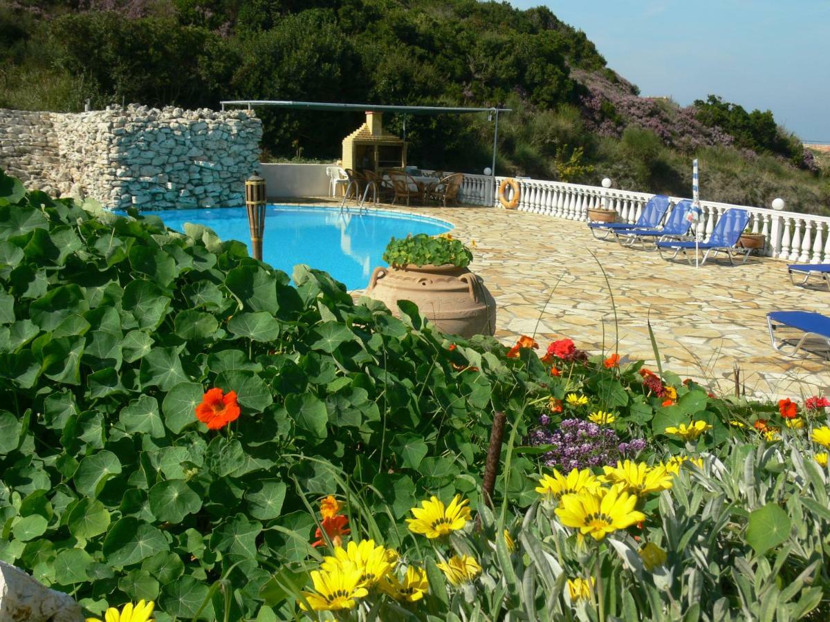 Angela Apartments Pool Gardens And Sea Views Agios Stefanos Avliotes  Dış mekan fotoğraf